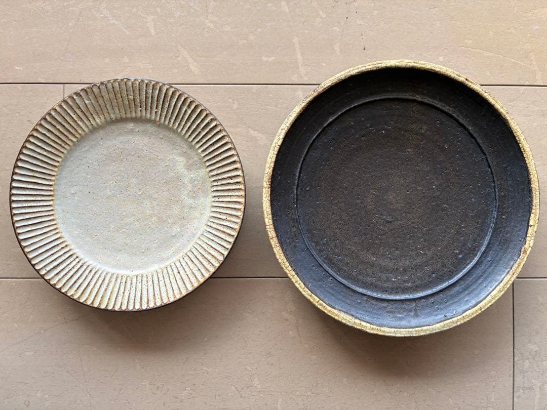 ⭐︎新品未使用⭐︎額賀章夫⭐︎お皿⭐︎２枚セット⭐︎プリーツ⭐︎