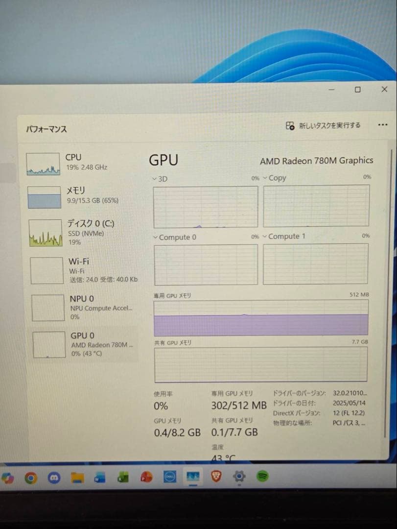 美品 Dell Inspiron 14 5445 Ryzen7 16GB 1TB