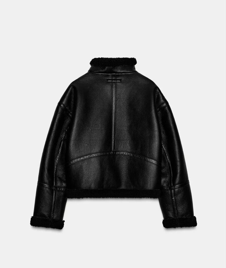 ☺︎⭐︎☺︎⭐︎☺︎⭐︎  ZARA ダブルフェイスフェイクシープスキンジャケット