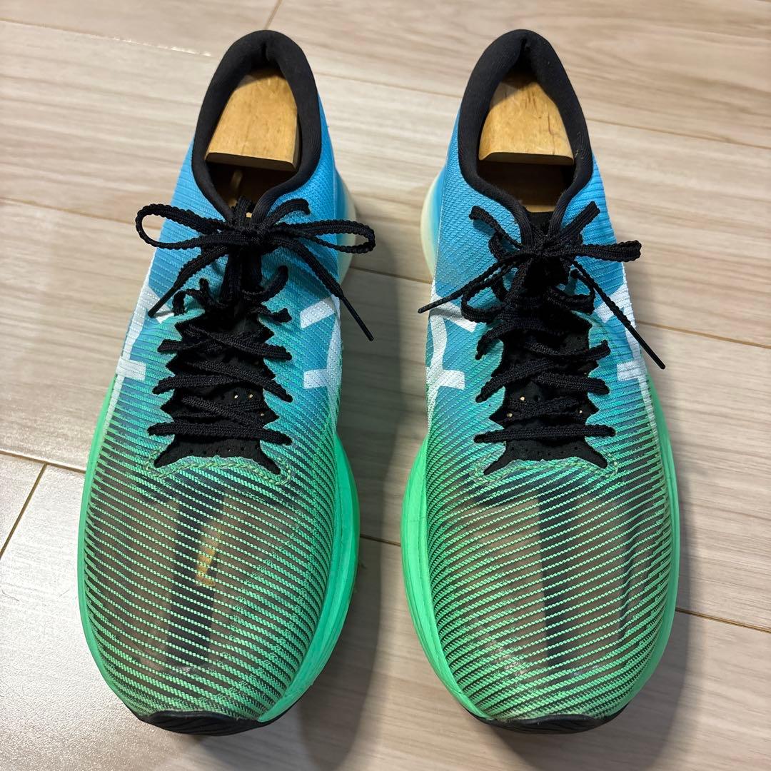 ASICS メタスピードエッジプラス　青緑　28cm