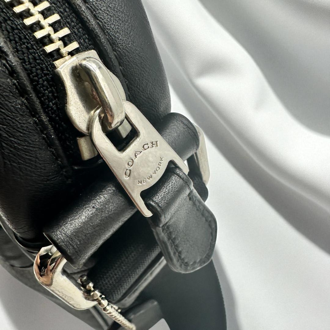 【美品】COACH コーチ シグネチャー フライトバッグ クロスボディ 斜め掛け