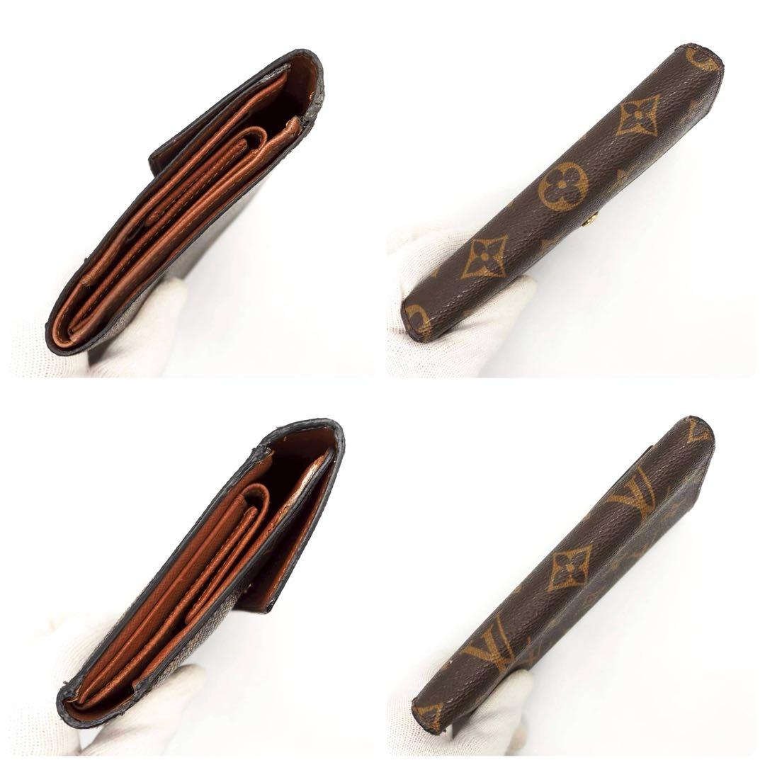 ルイヴィトン ポルトトレゾールエテュイパピエ モノグラム 三つ折り財布