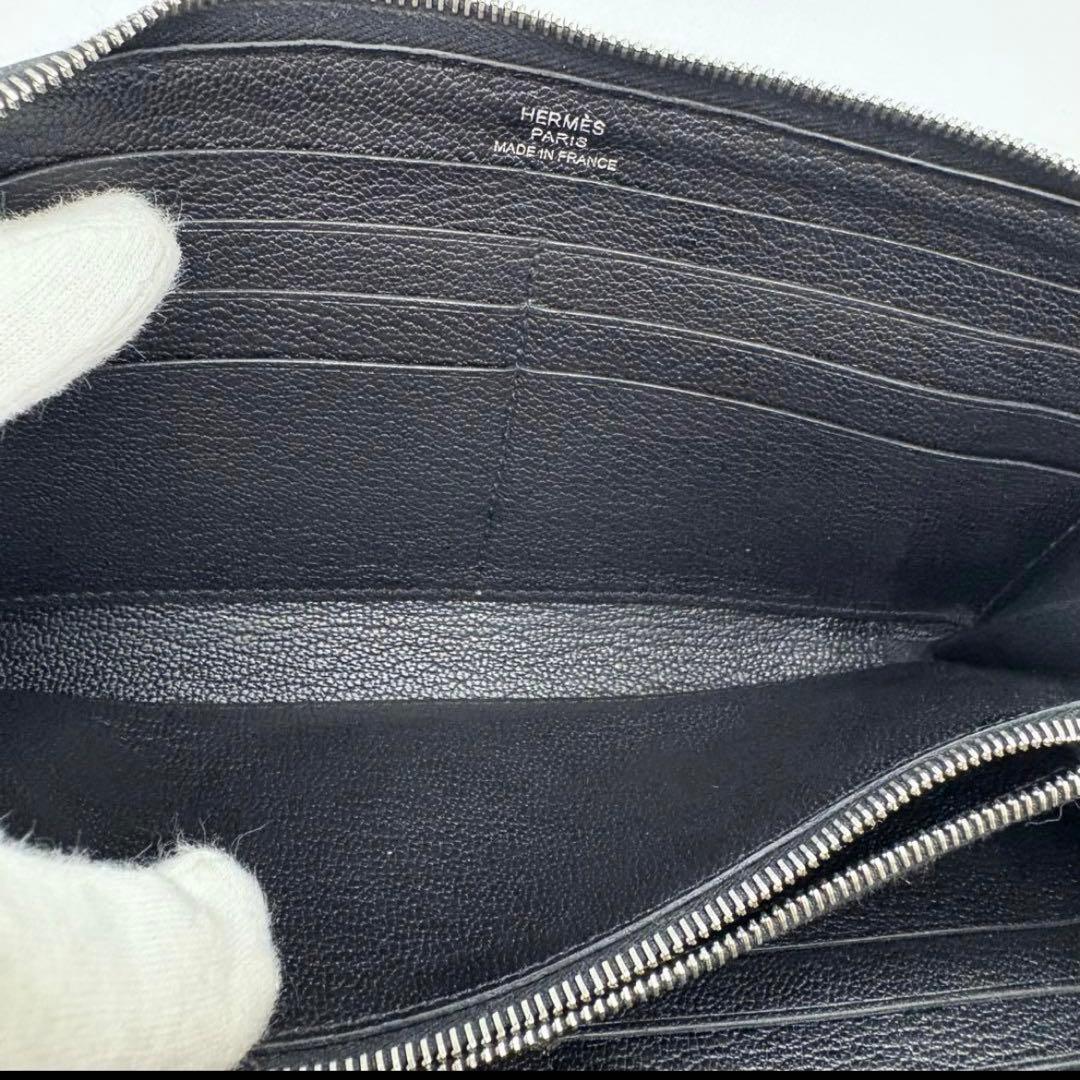 HIRO HERMES エルメス アザップロング 黒 オールレザー ブラッ