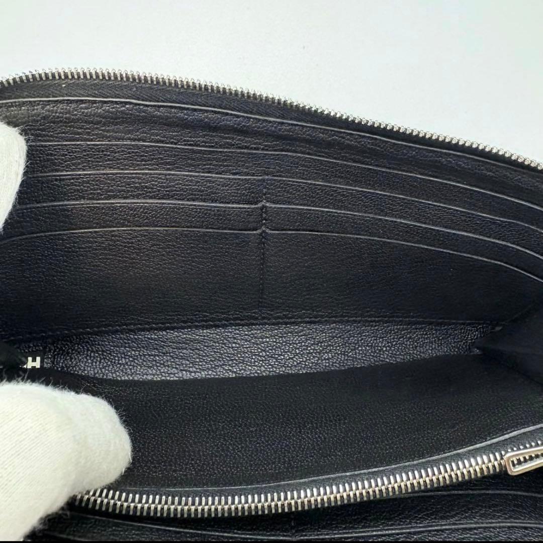 HIRO HERMES エルメス アザップロング 黒 オールレザー ブラッ