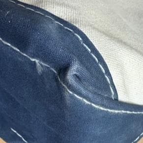 80s 2色ギザタグ エルエルビーン トートバッグ LLBEAN 紺　M 古着