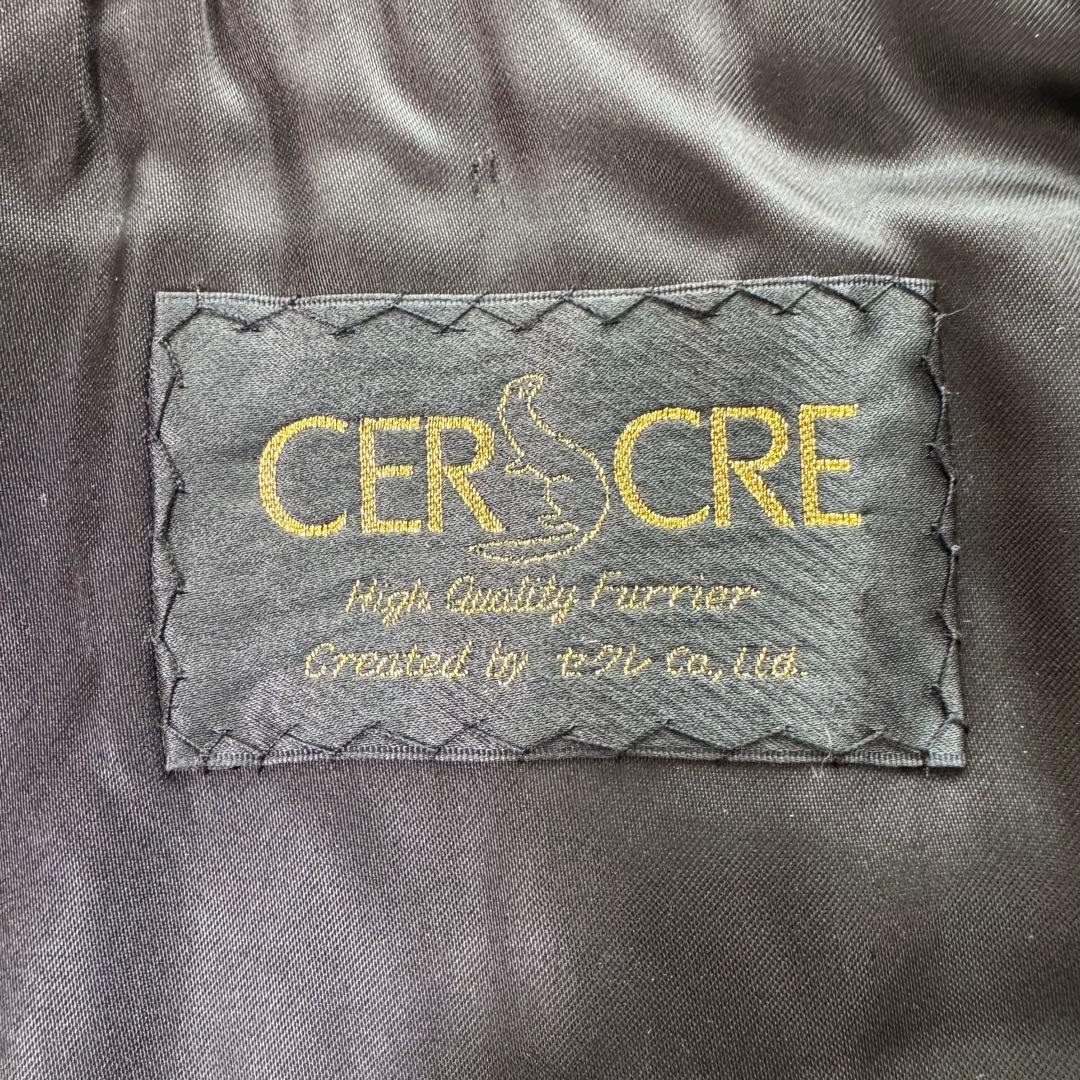 CERCRE セクレ　リアルファーショール　ブラックミンク　フォーマル