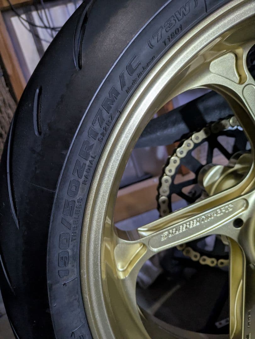 ☆かまきり☆ブリジストンS22　120/70r17 190/50r17