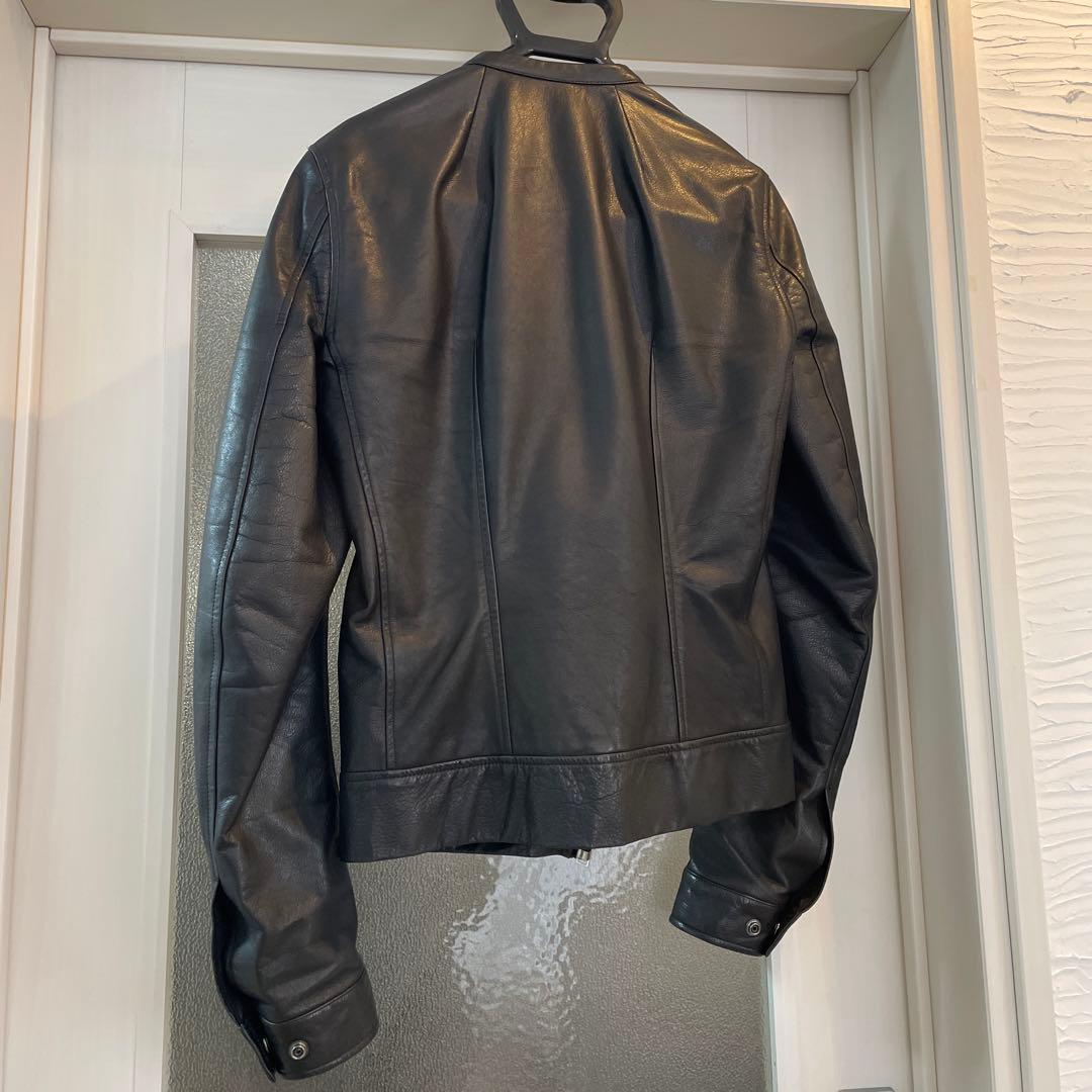【ゴックス】Rick Owens レザーライダース　インターシャ 正規品