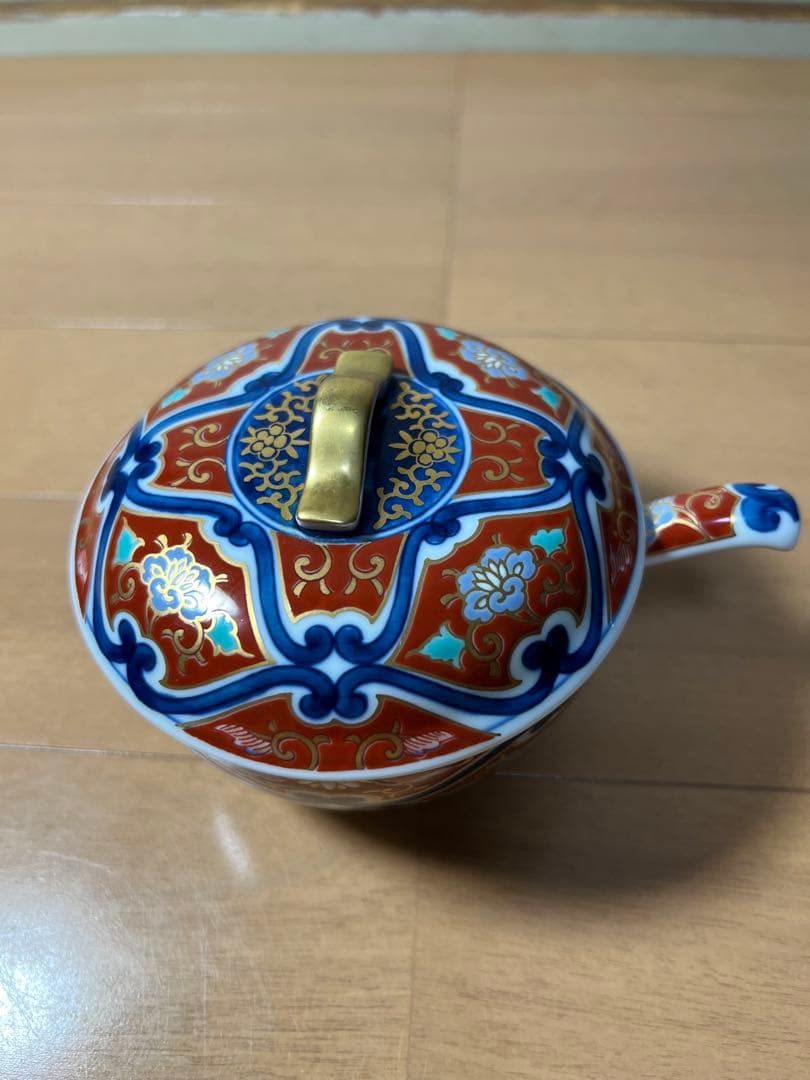 588  其泉   碗　蓋付　スプーン付　金彩　未使用