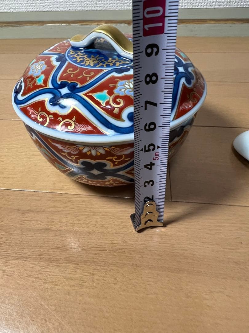 588  其泉   碗　蓋付　スプーン付　金彩　未使用