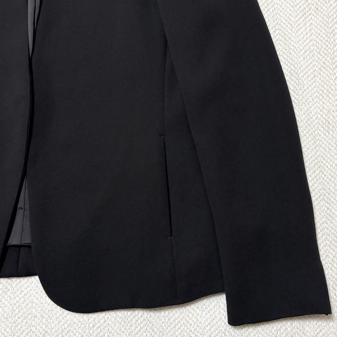 極美品 PLST プラステ 洗える トリアセブレンド ノーカラー パンツスーツ