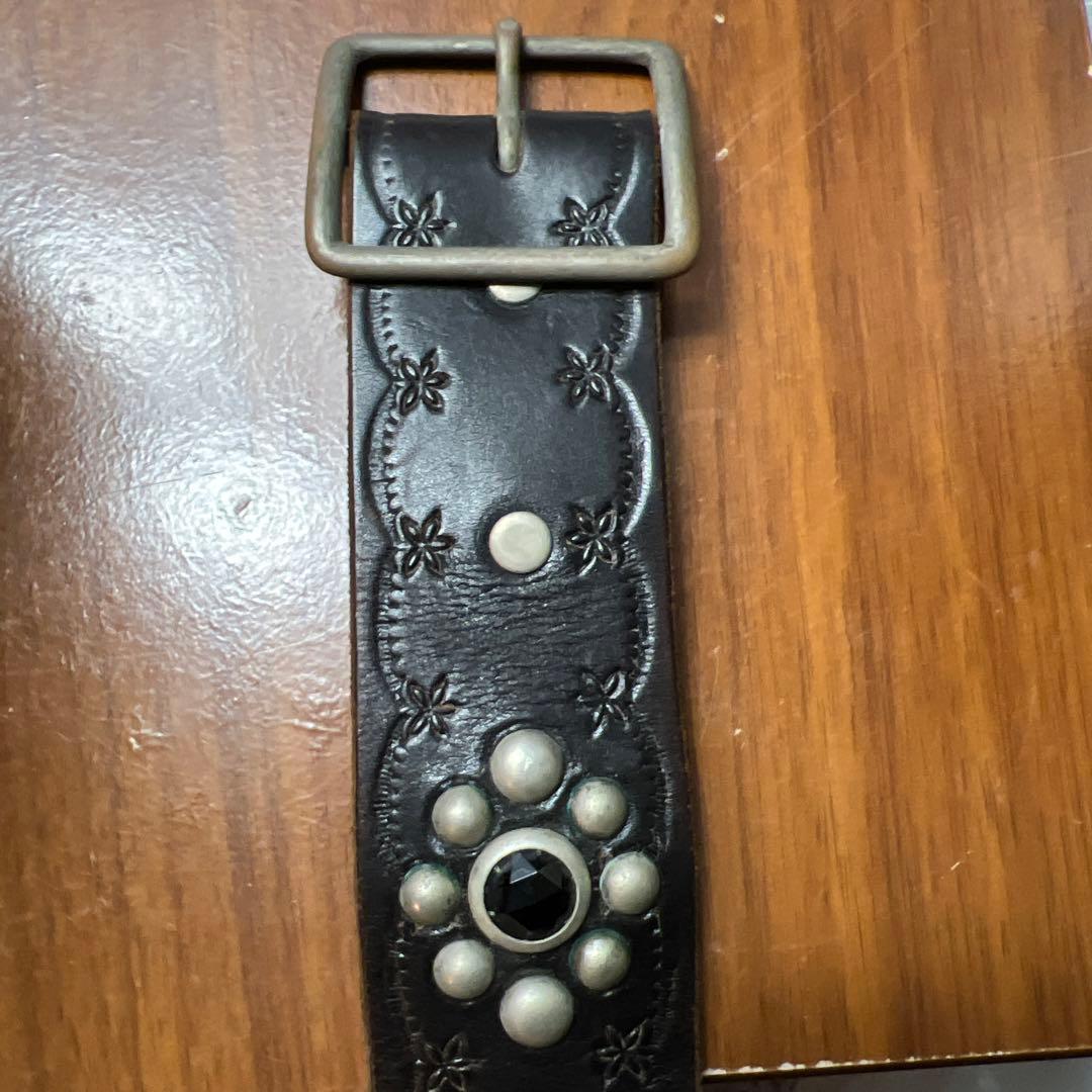 古着Lサイズ RATS WAY OF LIFE スタッズ レザーベルト