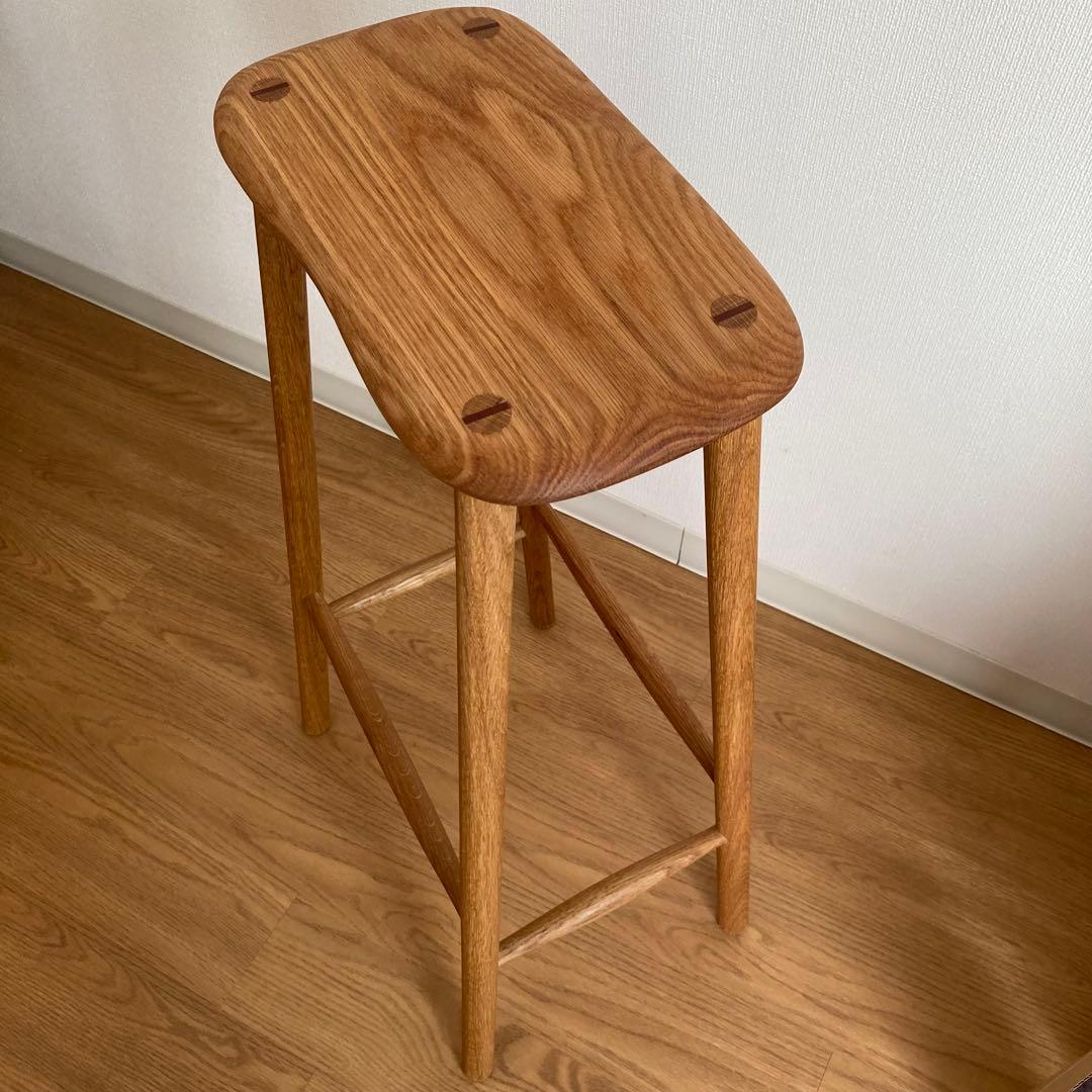 ハイスツール　木製　ハンドメイド