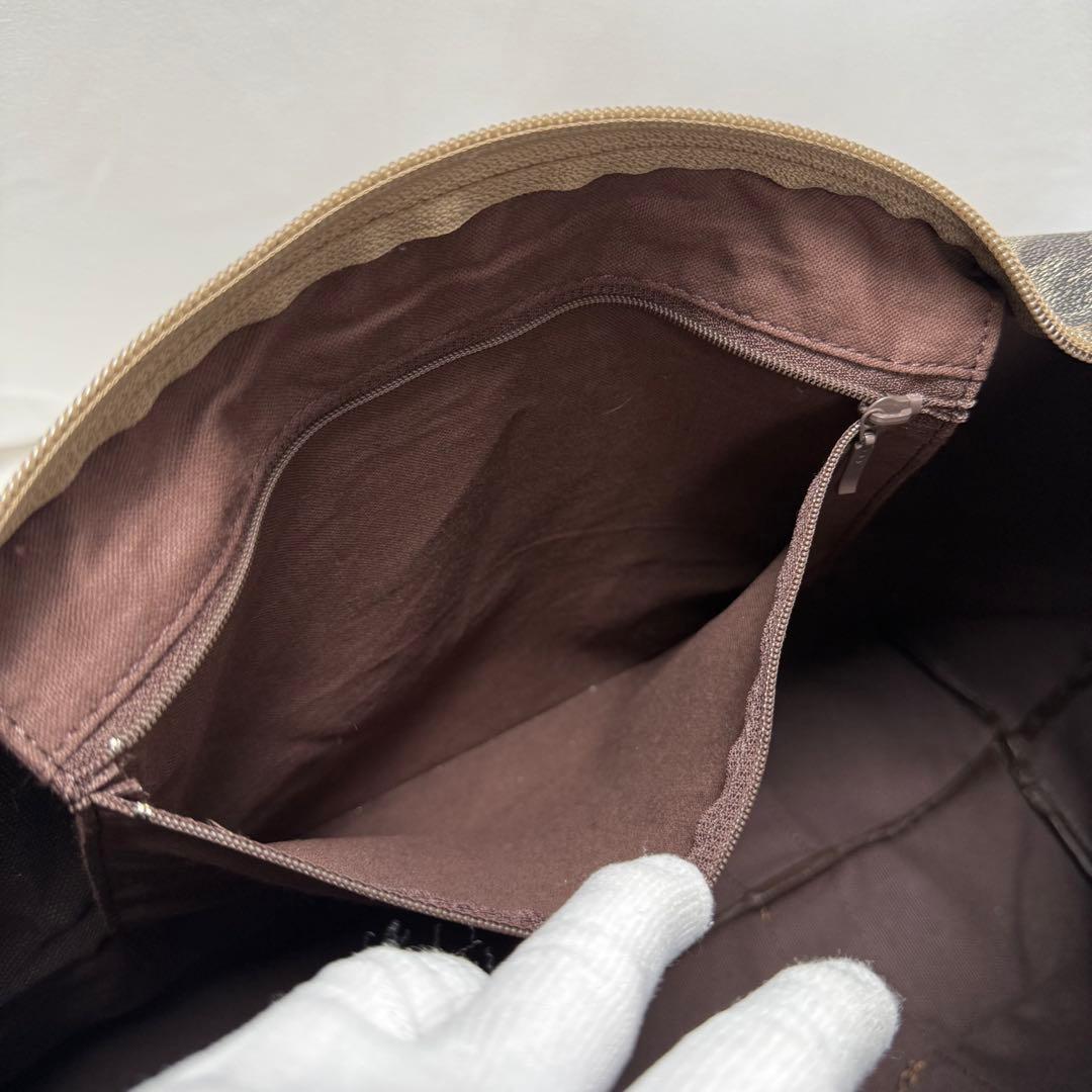 YSL イヴサンローラン ボストンバッグ 肩掛け 大容量 ジラフ柄 PVC 美品