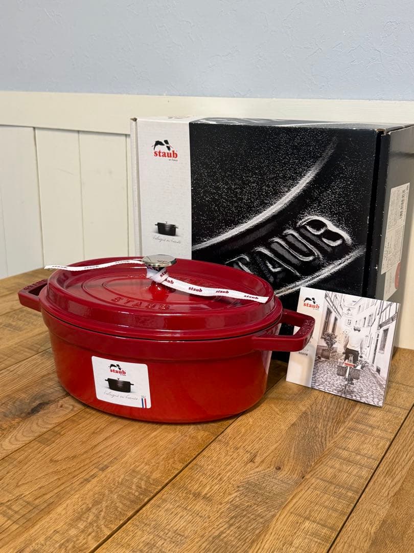新品 ストウブ ピコ・ココット オーバル 27cm チェリー 40509-846