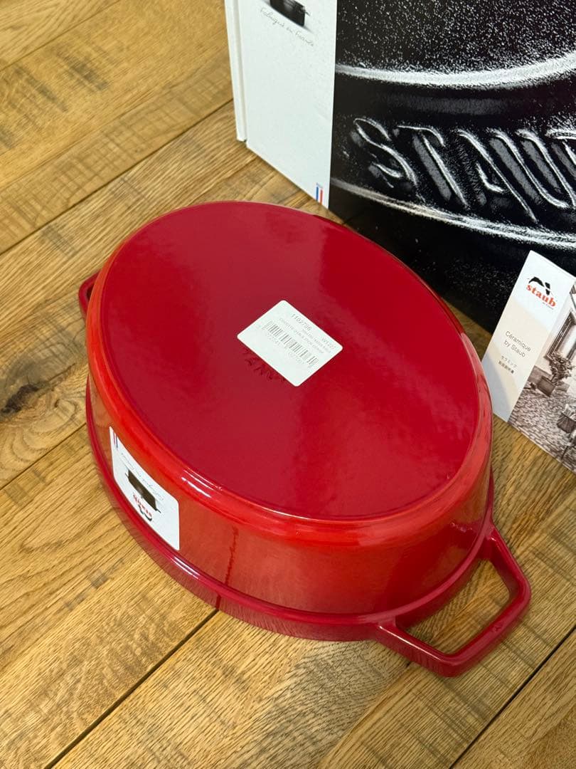 新品 ストウブ ピコ・ココット オーバル 27cm チェリー 40509-846