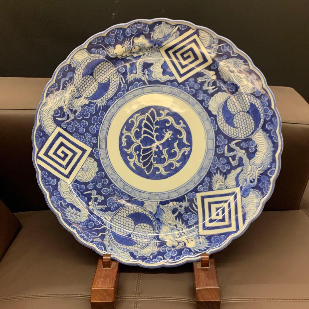 【厄除招福】　伝説の霊獣・神獣　鳳凰と龍・巴紋と稲妻紋　50cm