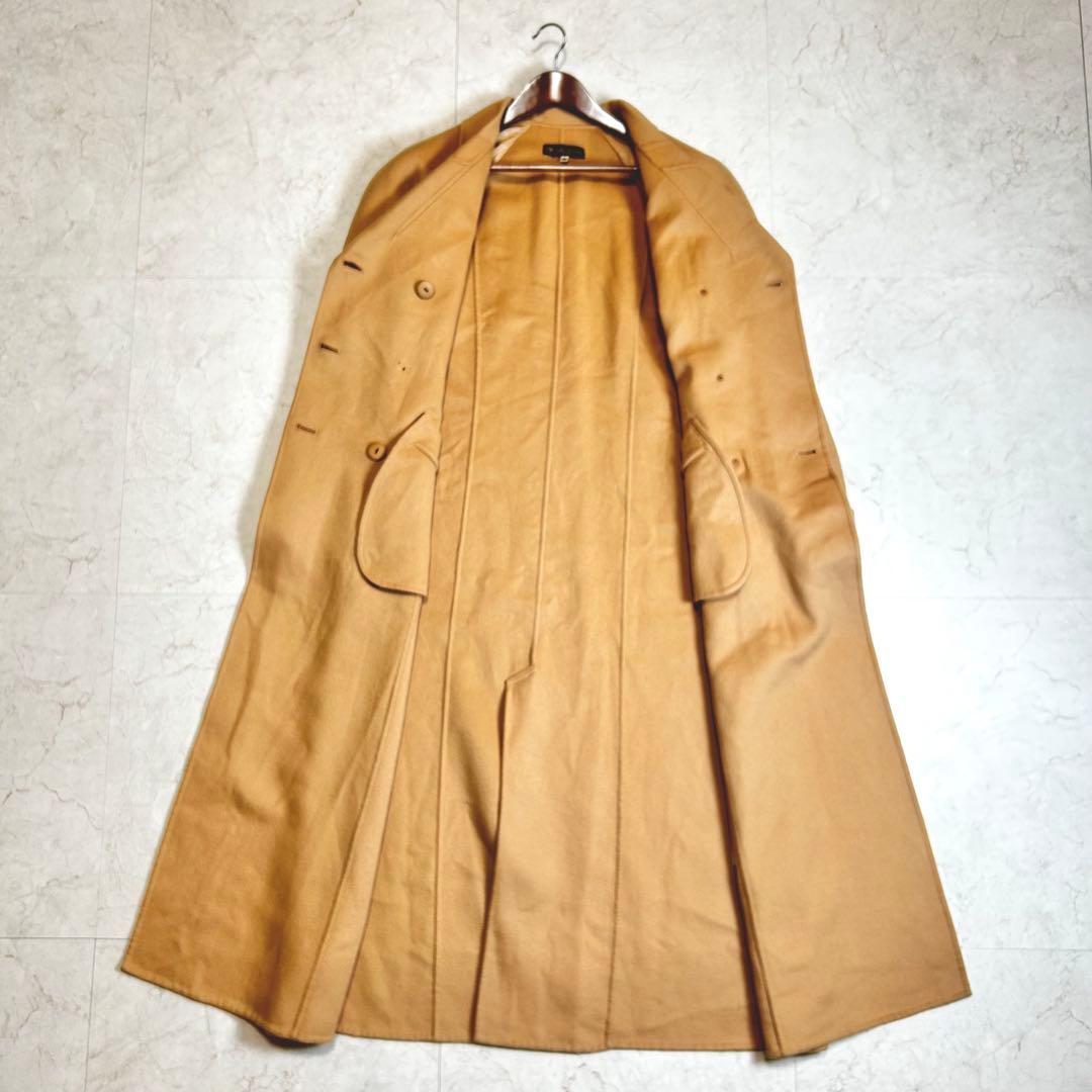 ville d’azur カシミヤ100% 一枚生地　ダブル　ロングコート　XL