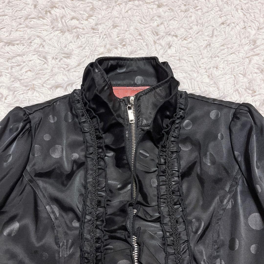 OZZ ONESTE ドット レース トレンチ コート ワンピース ハイネック