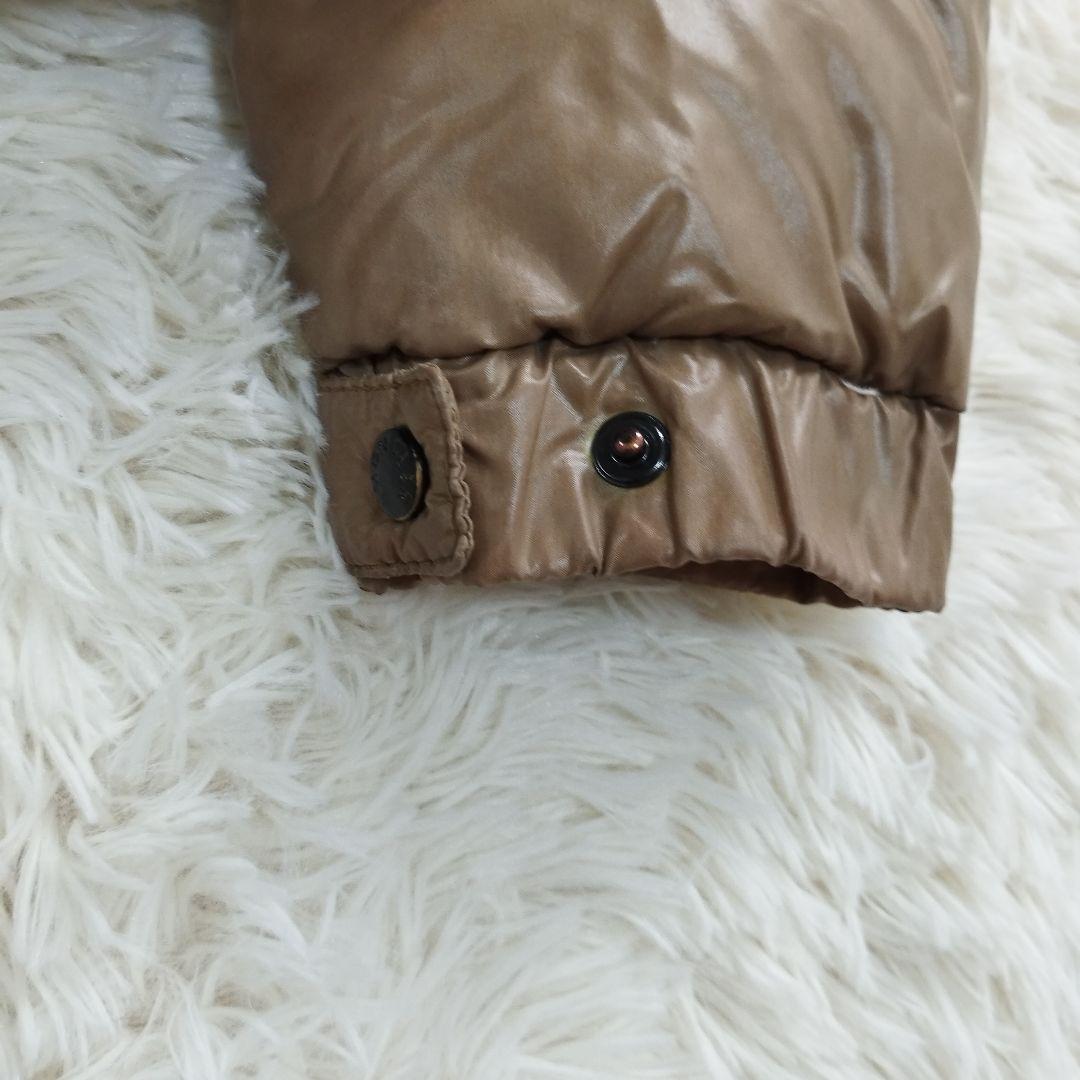 18196✨MONCLER BADIA ビッグロゴ ダウンジャケット ベージュ