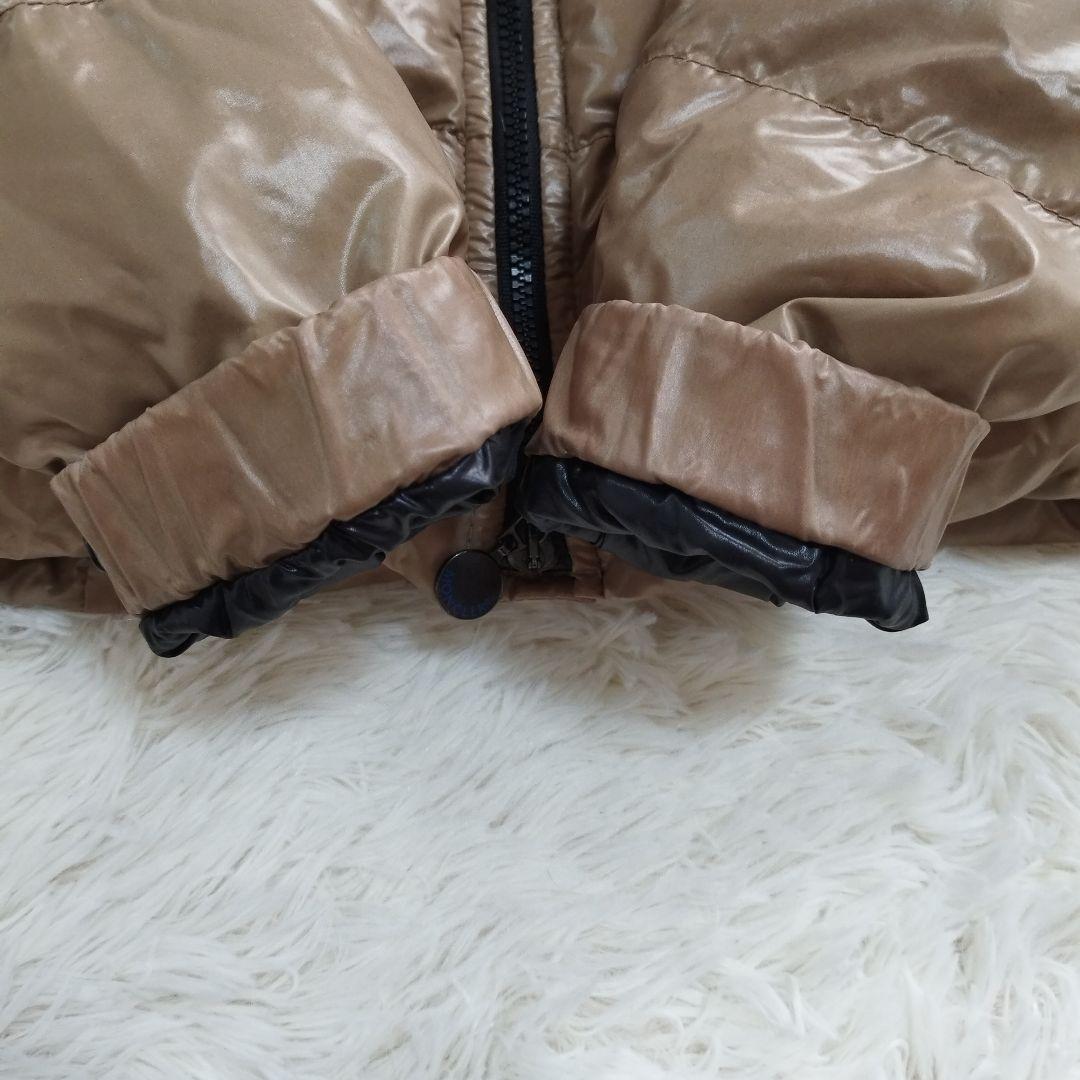 18196✨MONCLER BADIA ビッグロゴ ダウンジャケット ベージュ