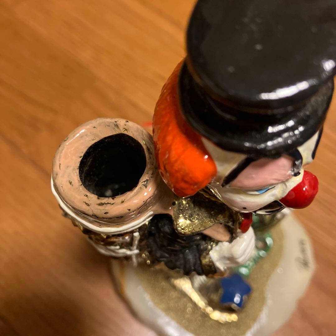 多色 陶器製 ピエロ像