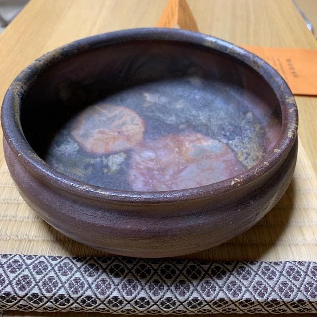 秘色南蛮焼　窯元　茶道　菓子器　柴岡一海