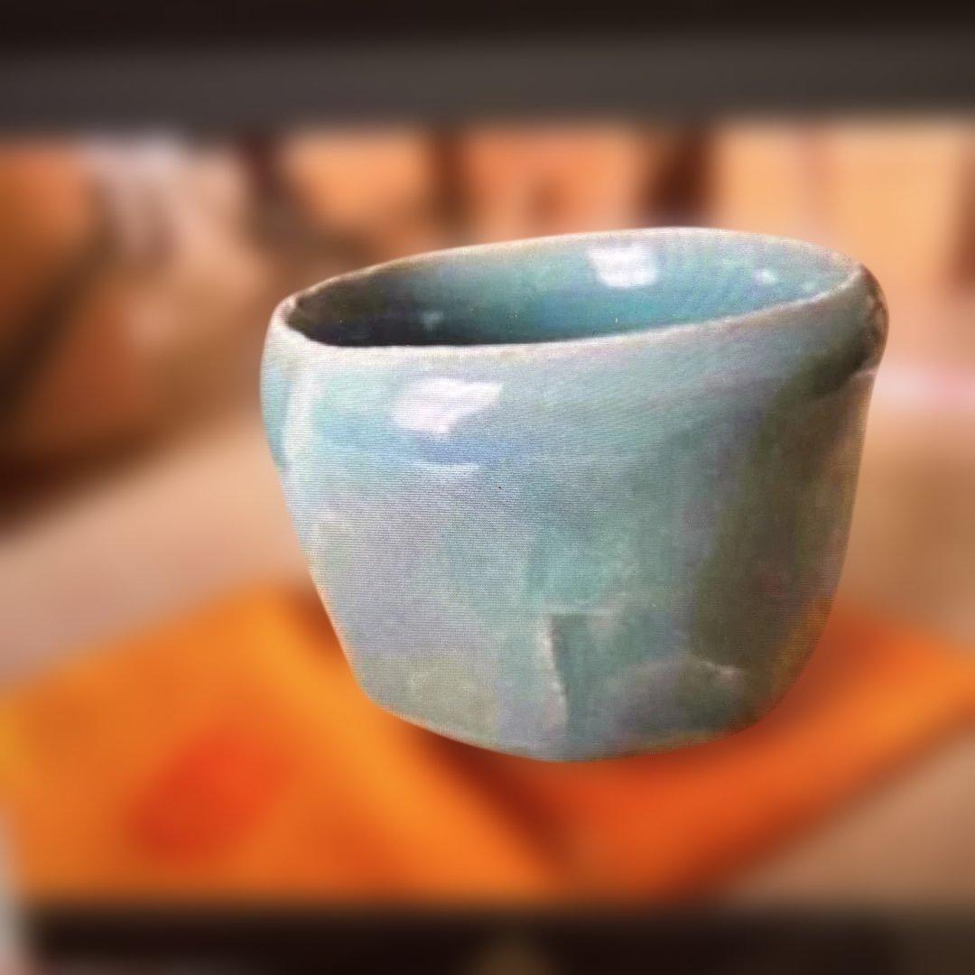 ▶︎ ◎成良仁　東京藝術大学 青瓷釉　ぐい呑