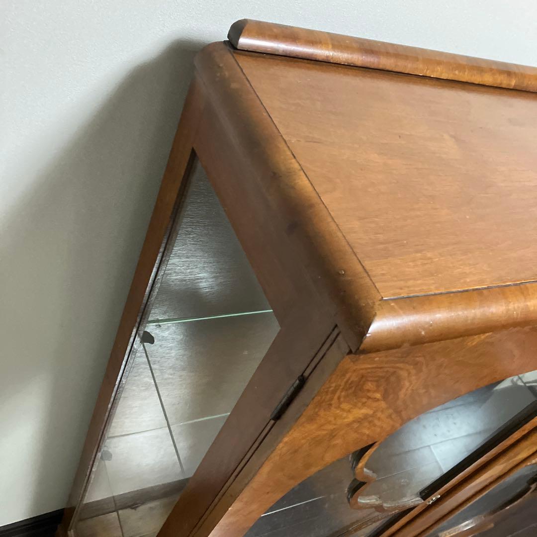 アンティーク　ビンテージ　英国　ショーケース　キャビネット 飾り棚　京都レトロ