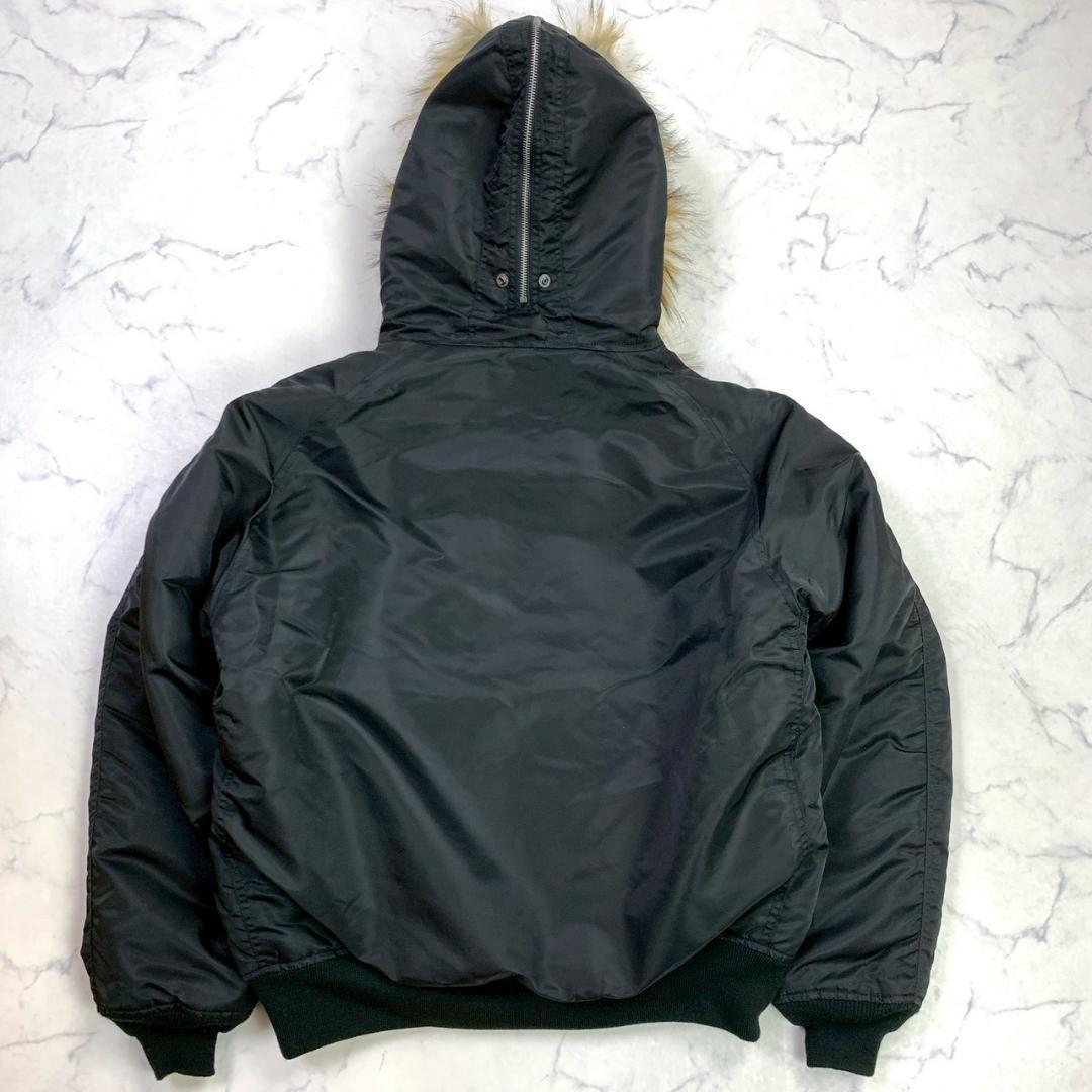 未使用タグ付★AVIREX N-2B コマーシャルモデル 黒 XXL　D838