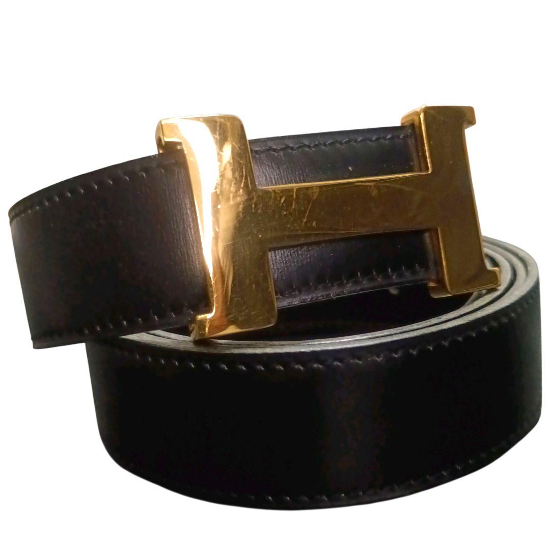 ✨HERMES Constance Hロゴ R◯刻印 フランス製 黒 濃茶