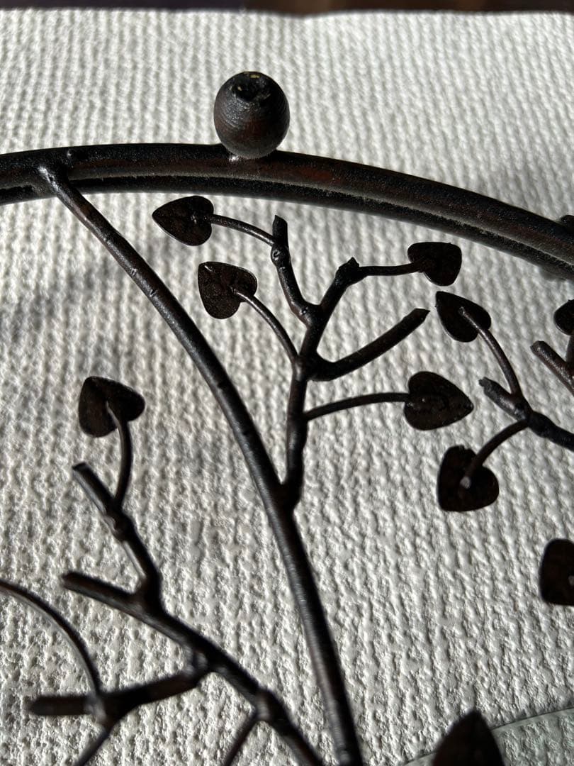 アイアントレイ　ガラスフラットトレイ