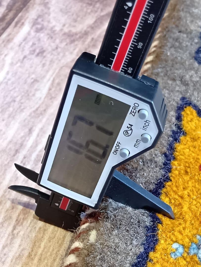 ペルシャ絨毯　ギャッベ　座布団　手織り　イラン(114)