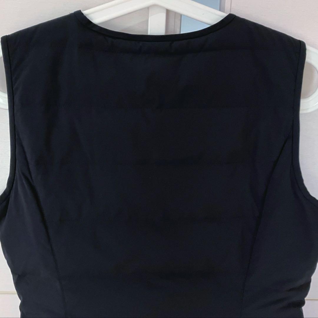 【美品】M'S GRACY ビーズワッペン カメリアチャーム ダウンベスト