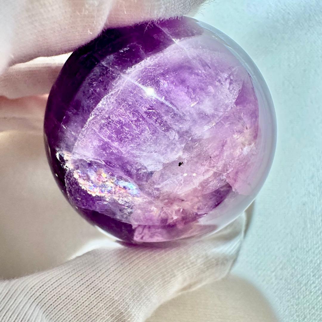 【✮週末セール✮】濃色パープルフローライト スフィア