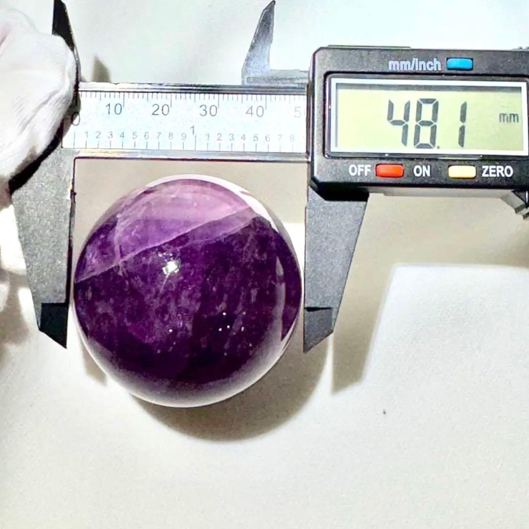【✮週末セール✮】濃色パープルフローライト スフィア