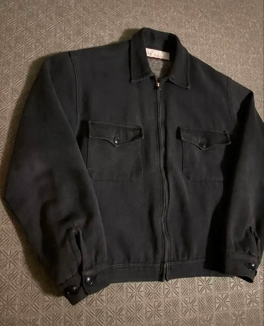 60s ウィップコード コットン ジャケット 墨黒 ブラック 2nd 50s