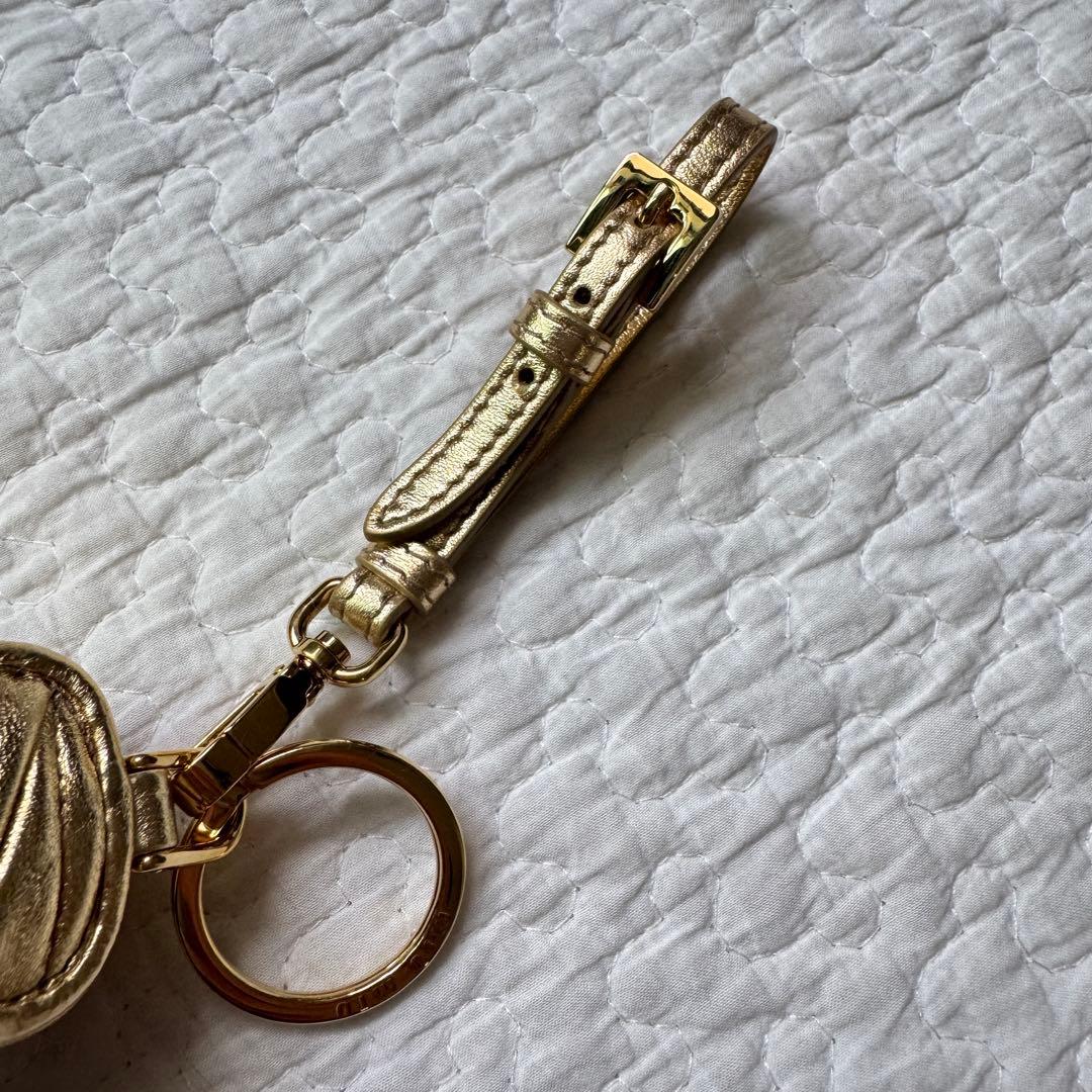 未使用品 MIUMIU リップケース チャーム マテラッセ ゴールド
