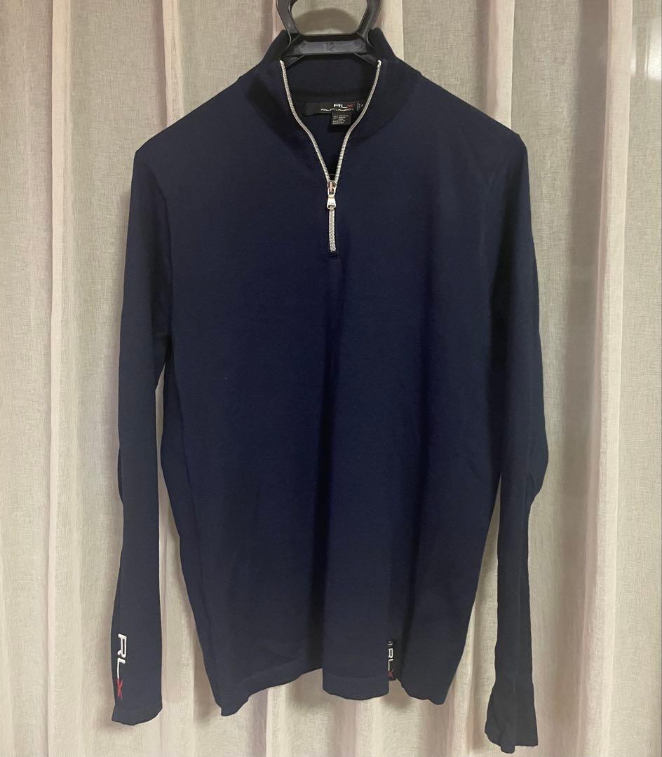 RLXゴルフ プルオーバーニット 紺 ラルフローレン L US:M 48 46