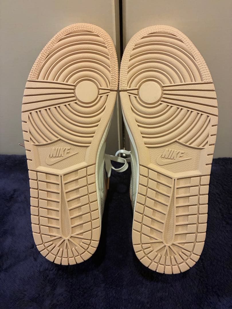 美品NIKE エアージョーダン1 MID MILAN ベージュ 28.5 箱付き