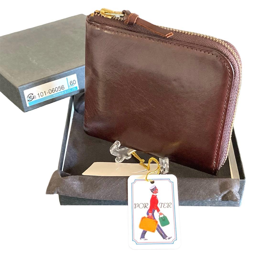 【未使用】porterポーター ソーク ウォレット L字ファスナー 2つ折り財布