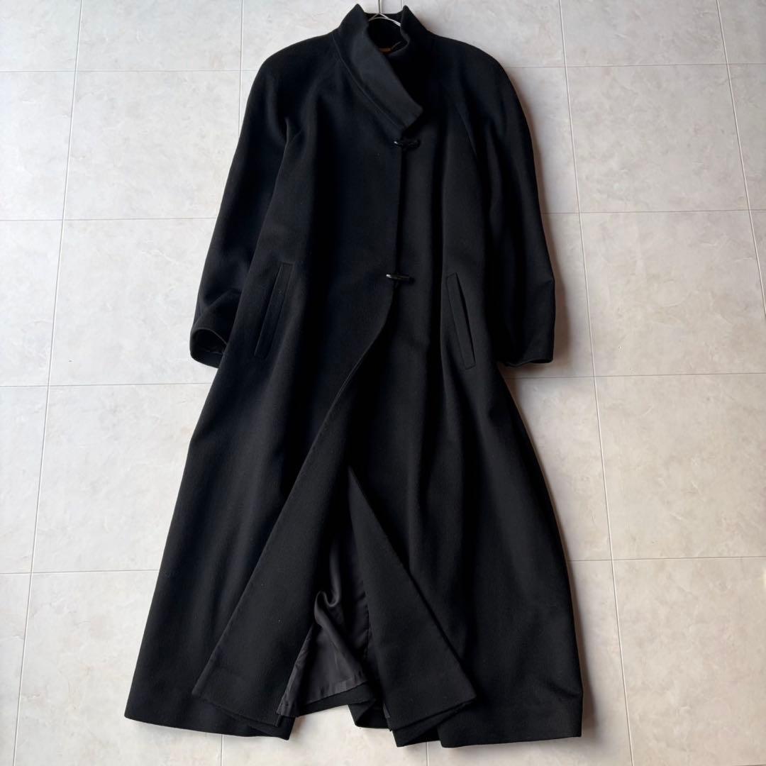 極美品✨エムチャリオット最高級カシミヤ100% ロングコート 黒 M 日本製