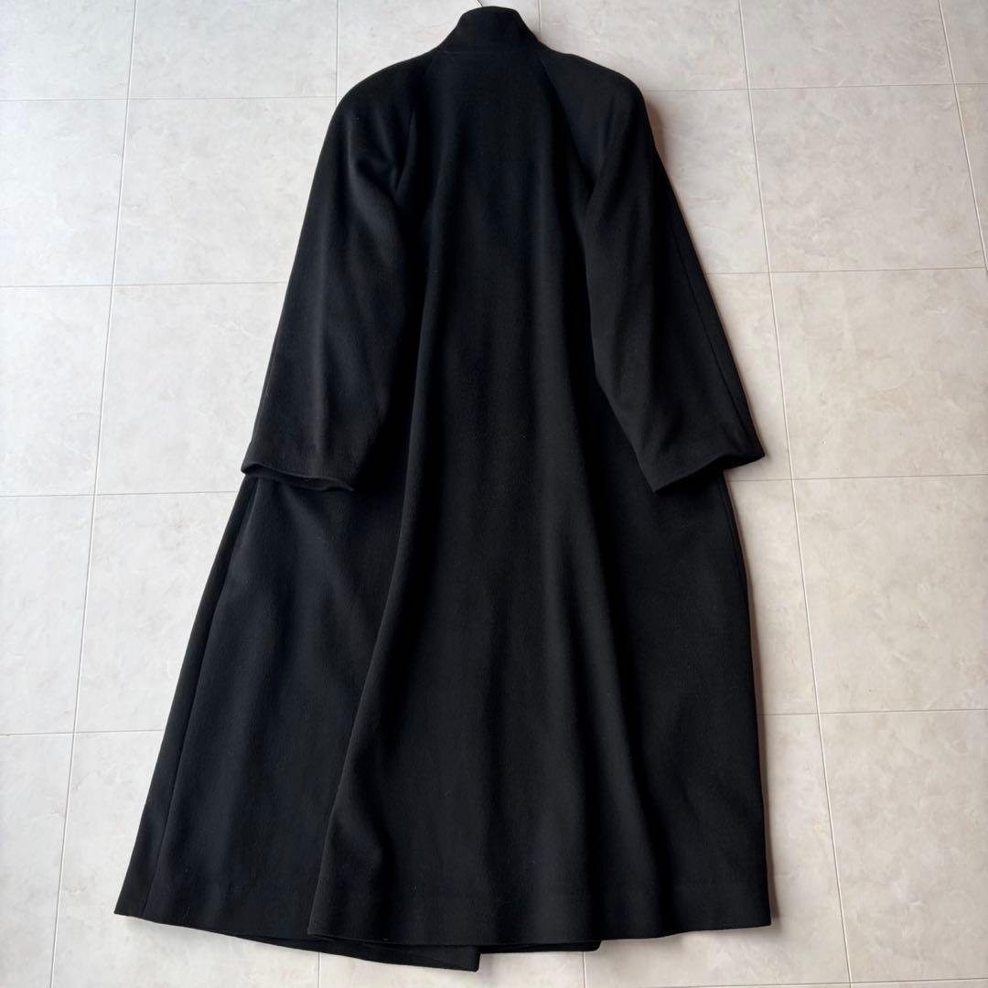 極美品✨エムチャリオット最高級カシミヤ100% ロングコート 黒 M 日本製