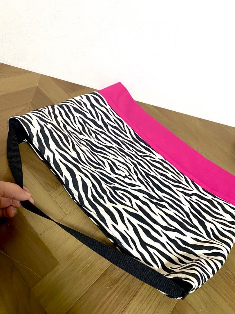 pooooon96　ゼブラ柄　ピンク　入園入学グッズ