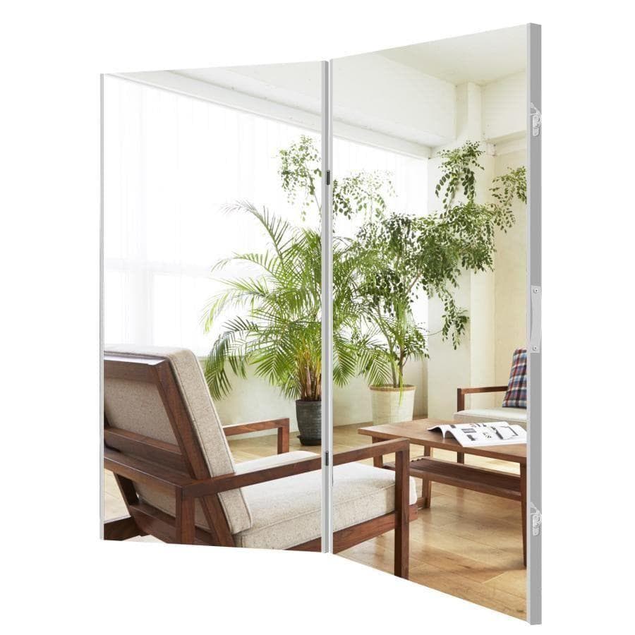 フィルムミラー 割れない鏡 折りたたみ 360度展開 100cm 2枚 2813