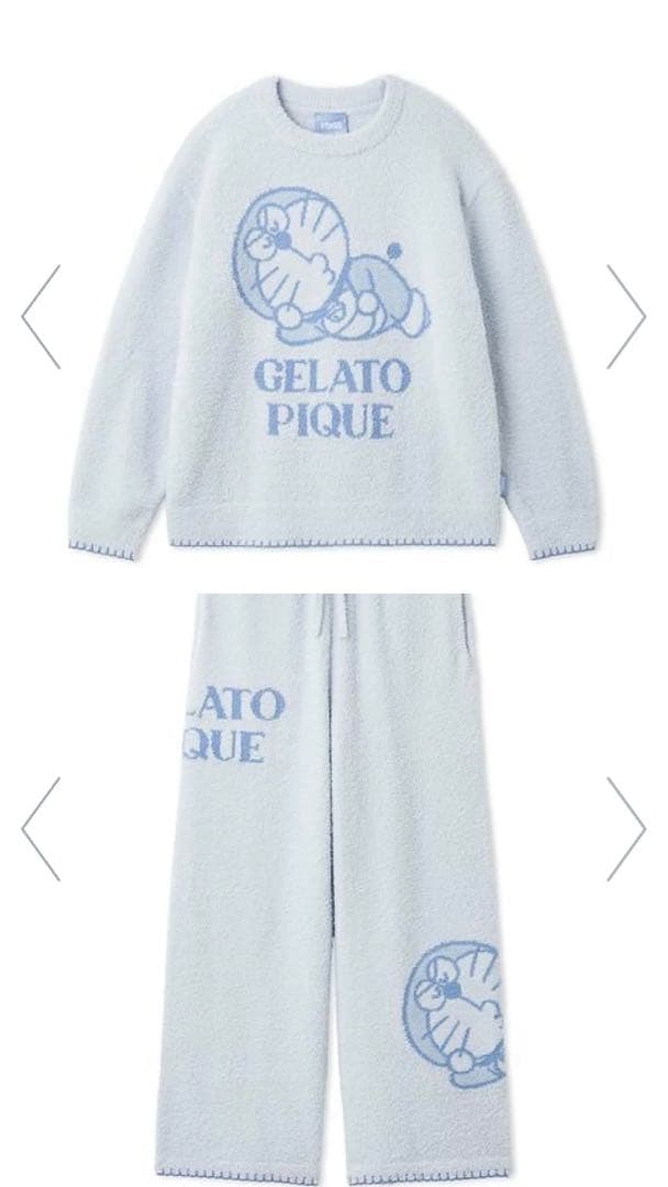 ジェラートピケ　ジェラピケ　ドラえもん　ルームウェア上下セット