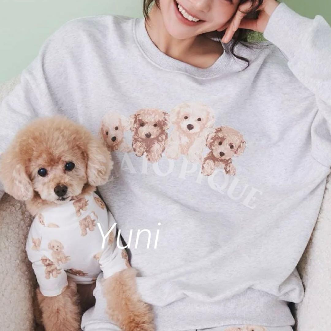 専用♡正規品♡トイプードル♡裏毛プルオーバー♡グレー　スウェット