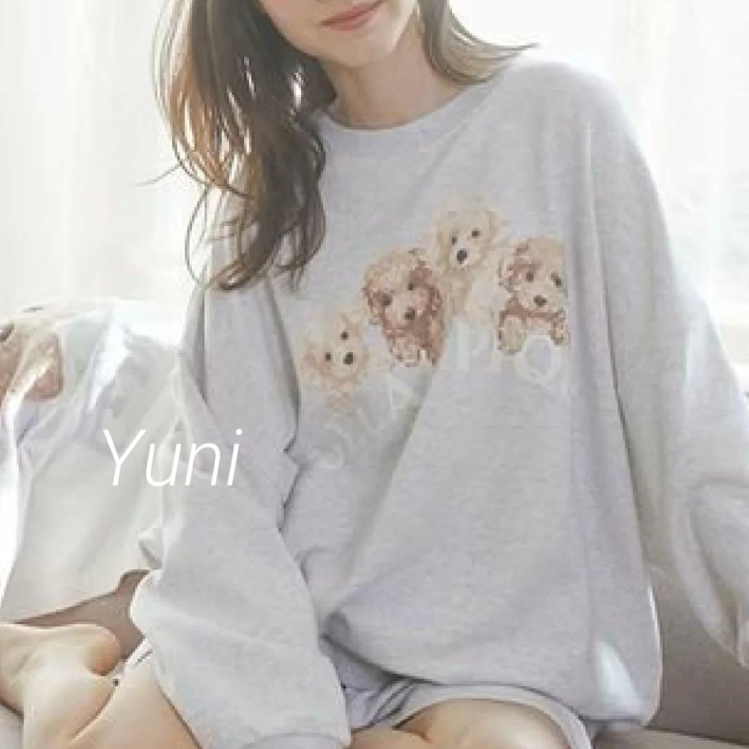 専用♡正規品♡トイプードル♡裏毛プルオーバー♡グレー　スウェット