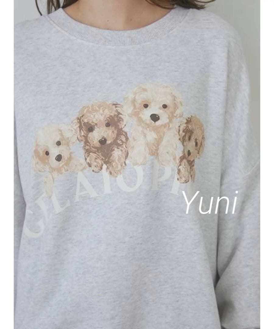 専用♡正規品♡トイプードル♡裏毛プルオーバー♡グレー　スウェット
