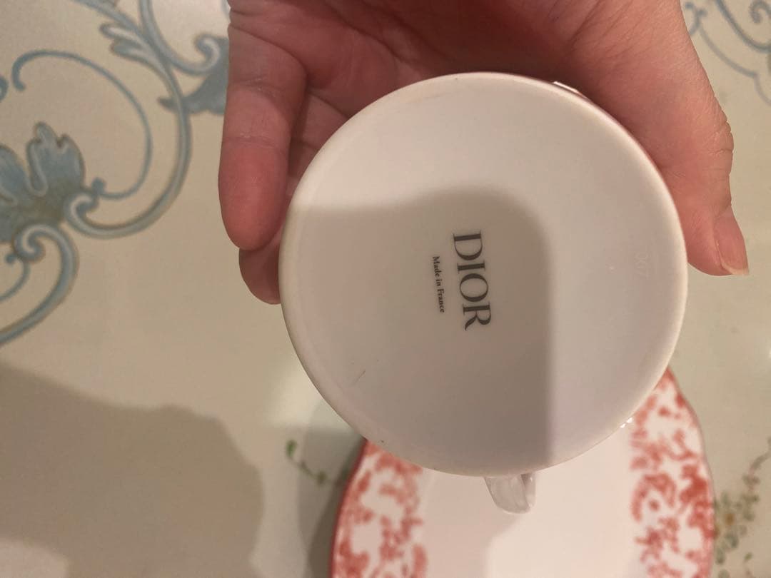 【Dior】磁器 カップ&ソーサー、ディナープレート 27cm 3点セット